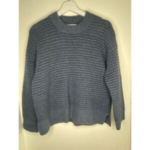 Madewell Elsmere pullover sweater size Small Heather lake wool bleanf